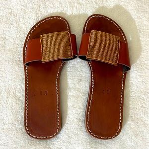 The cutest beaded slippers